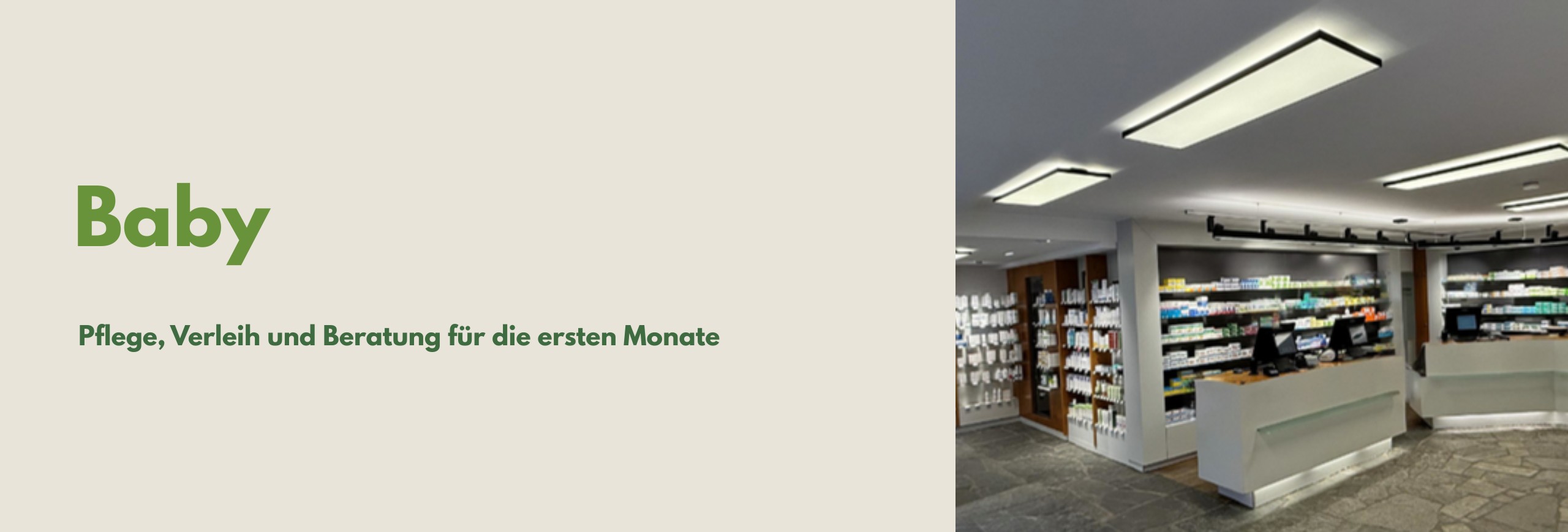 Offizin der Kloster-Apotheke Isny, Banner Baby