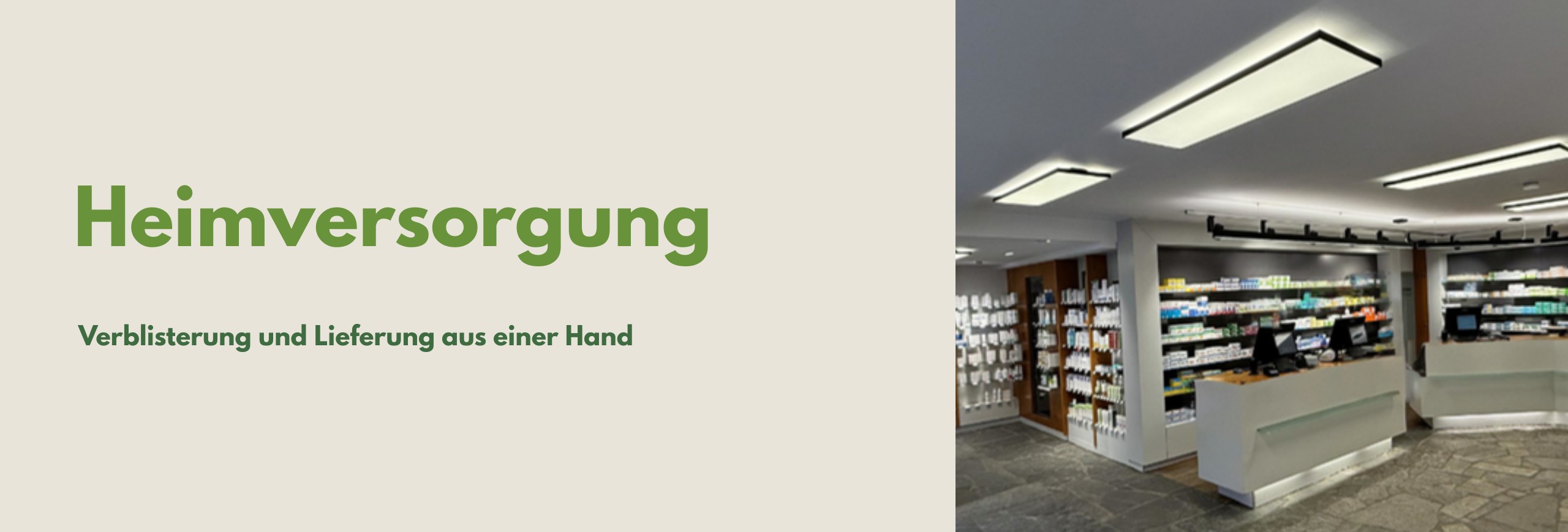 Banner Heimversorgung der Kloster-Apotheke Isny
